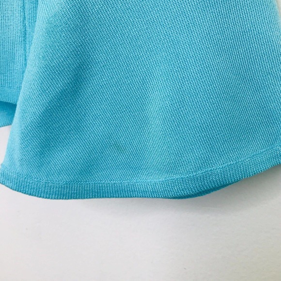 Ming Wang Womens Small Jacket Tank Set Black Blue Studded Shoulder Pad Flaw BQ28 - Picture 4 of 8